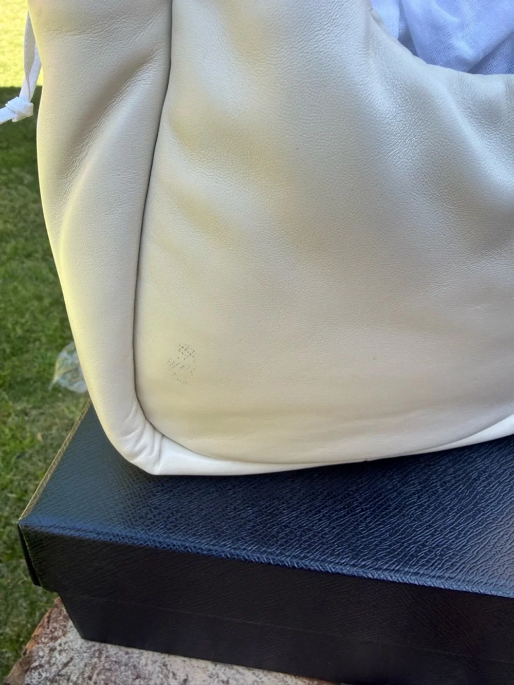 Prada Cream Mini Soft Padded Tote - Picture 3 of 11